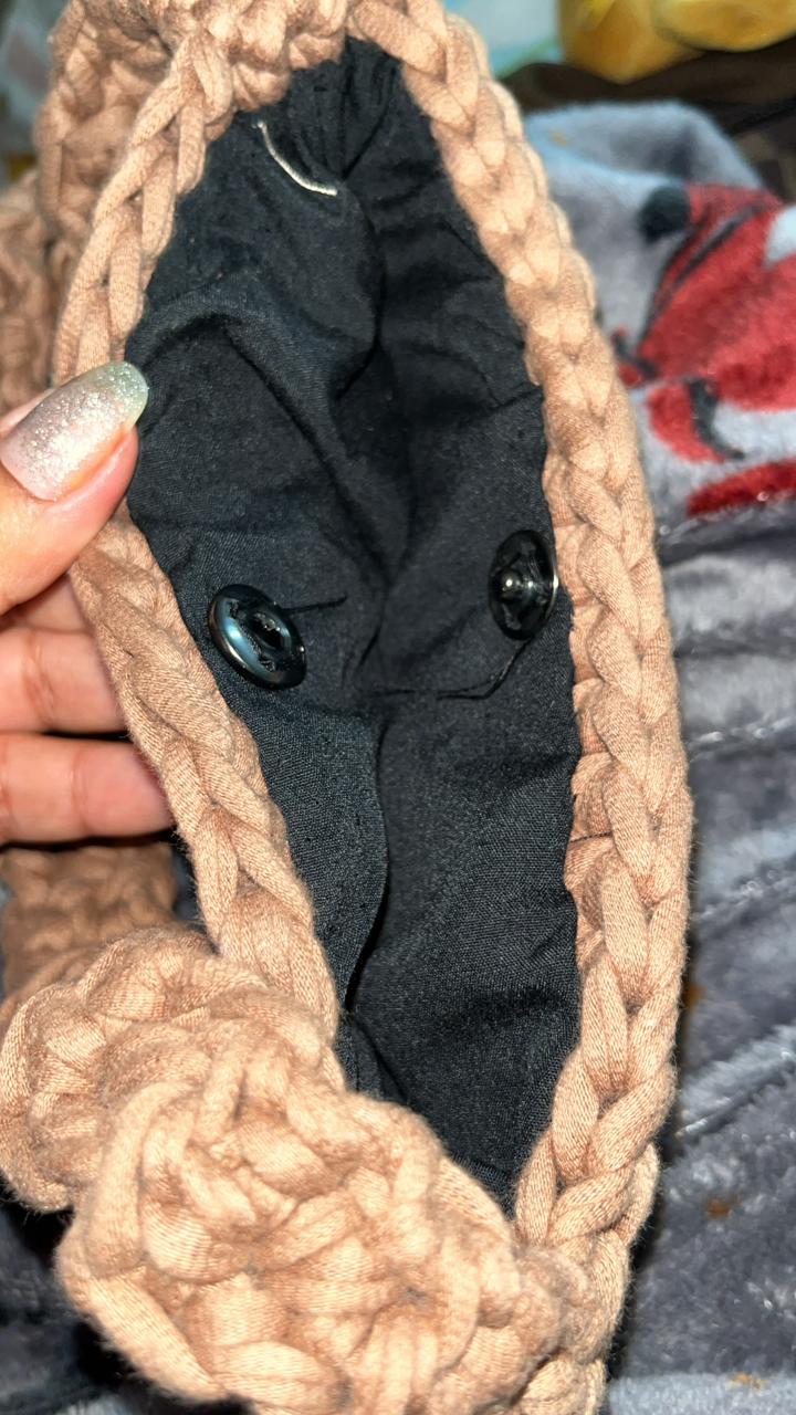 Clutch camel forrado